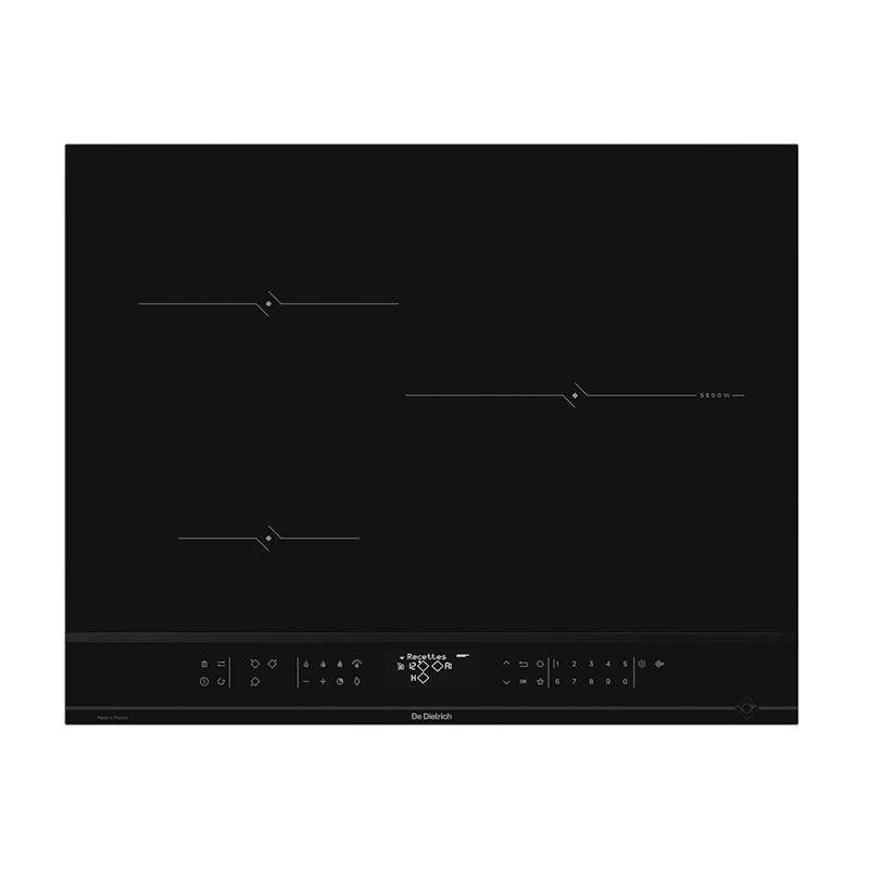 Plaque de cuisson induction horiZone 3 foyers Noir - DE DIETRICH - DPI4322BP