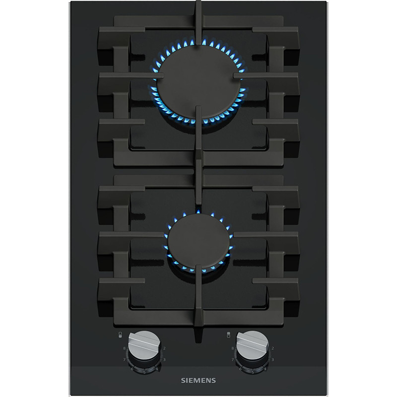Plaque de cuisson à gaz iQ700 stepFlame 30 cm Noir - SIEMENS - ER3A6BI40