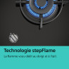 Plaque de cuisson à gaz iQ700 stepFlame 30 cm Noir - SIEMENS - ER3A6BI40