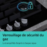 Plaque de cuisson à gaz iQ700 stepFlame 30 cm Noir - SIEMENS - ER3A6BI40
