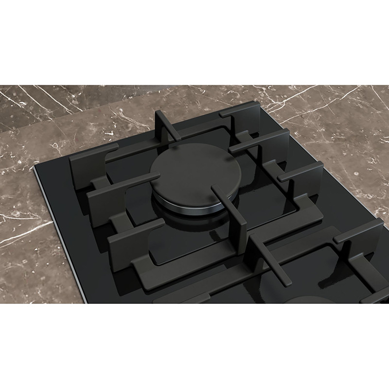 Plaque de cuisson à gaz iQ700 stepFlame 30 cm Noir - SIEMENS - ER3A6BI40