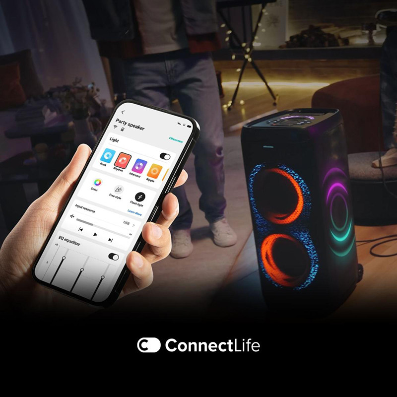 Enceinte de soirée Bluetooth Autonomie 18h 620W Noir - HISENSE - PARTY-THUNDER
