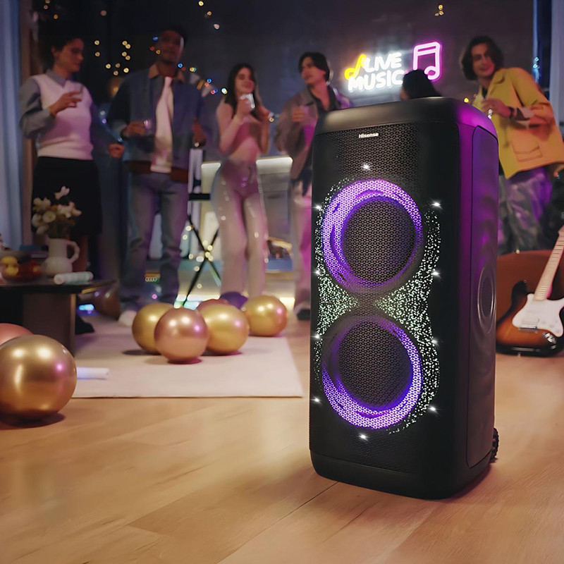 Enceinte de soirée Bluetooth Autonomie 18h 620W Noir - HISENSE - PARTY-THUNDER