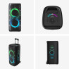 Enceinte de soirée Bluetooth Autonomie 18h 620W Noir - HISENSE - PARTY-THUNDER