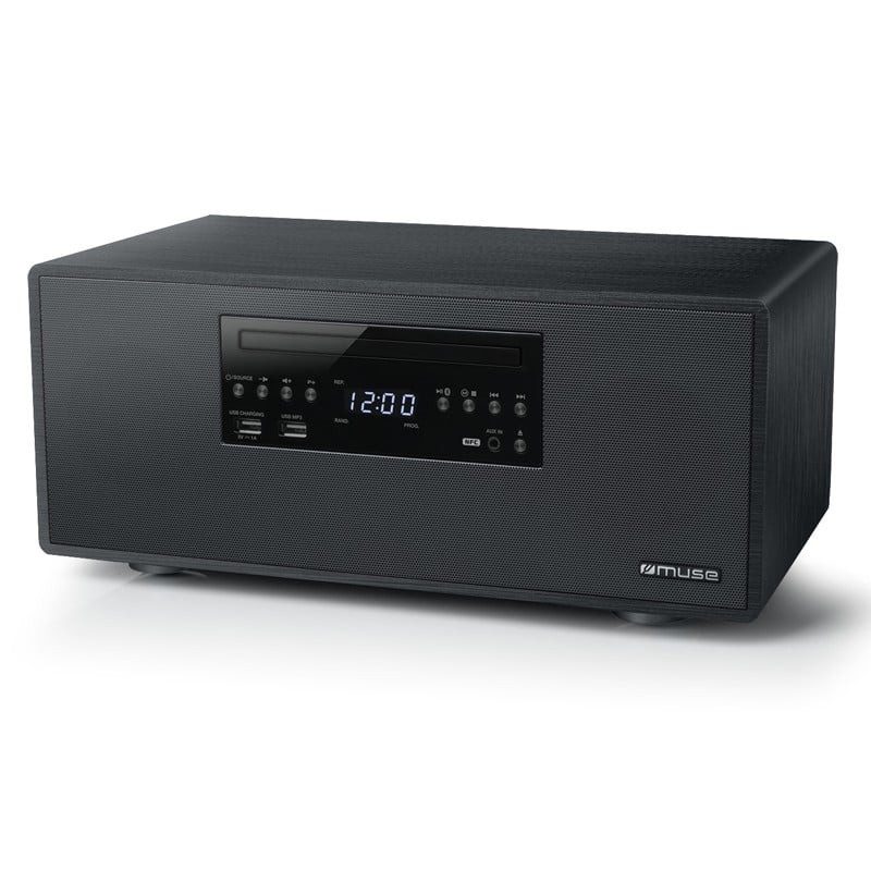 Micro-système Bluetooth Radio FM/CD/USB- Noir - MUSE - M-692BTC