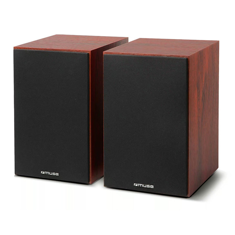 Enceintes bibliothèque Bluetooth USB 120W Marron - Muse - M-610SH