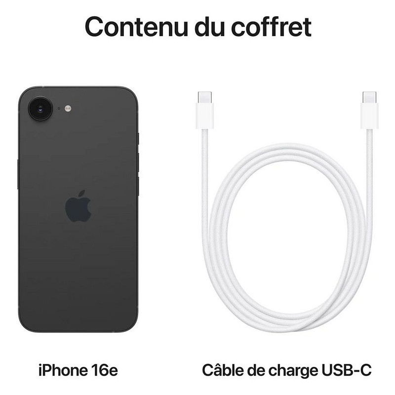 iPhone 16E 256Gb Noir - APPLE - MD1T4F/A