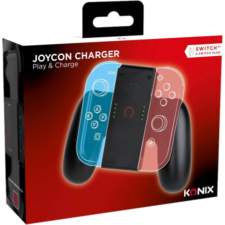 Support de recharge Joy-Con pour Nintendo Switch Noir - KONIX - 61889000068
