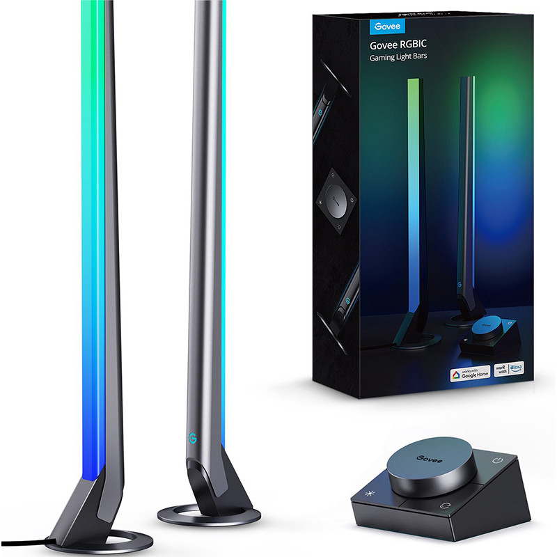 Barres lumineuses Gaming RGBIC Smart Controller Wi-Fi/Bluetooth - Noir - GOVEE - 83209000021