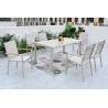 Ensemble table rectangle + 6 chaises
