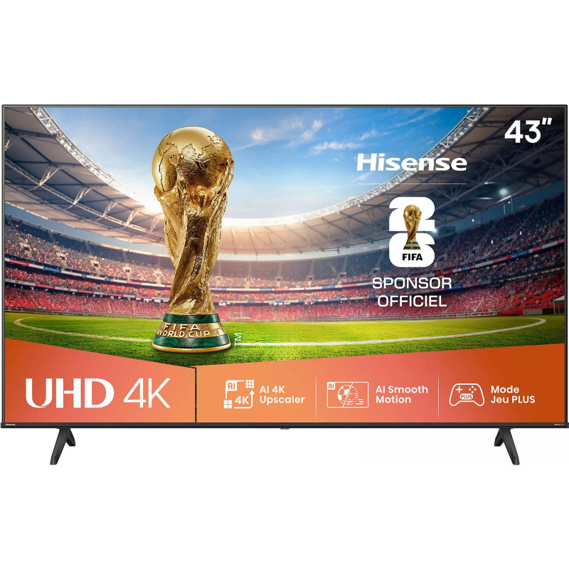 TV - LED - HISENSE - 108 cm - 4K - 60Hz - Smart TV - 43A6Q