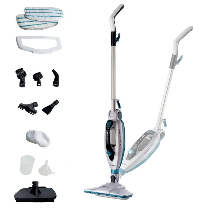 Balai à vapeur Steam Mop pliable 10en1 Blanc - ARIETTE - ARI4175