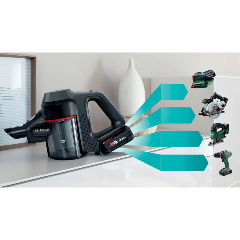 Aspirateur balai Unlimited 7 2 batteries 18V Anthracite - BOSCH - BBS712A