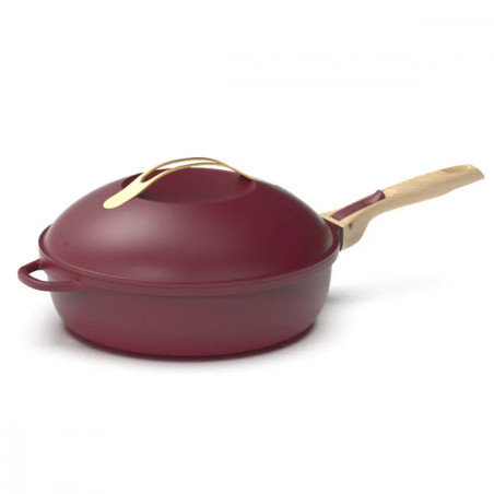 Poêle la Fabuleuse 8en1 rouge rubis 28cm - COOKUT