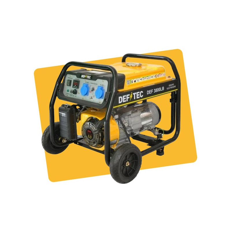 Groupe électrogène essence de chantier DEFITEC 3800lb, 3000 watts