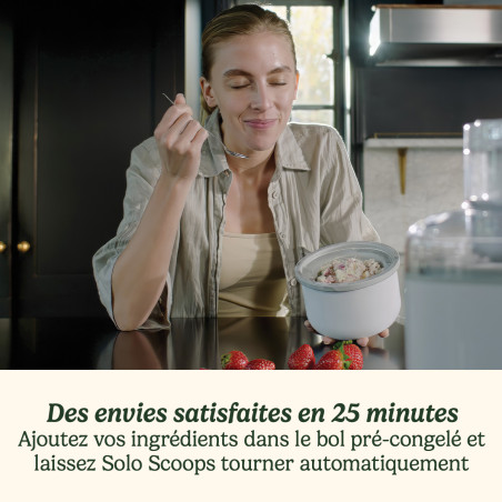 Sorbetière Solo Coops 12W 0,475L blanc - CUISINART - ICEM10E