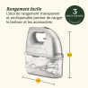 Batteur électrique Power Advantage 200W argent  - CUISINART - HM7E