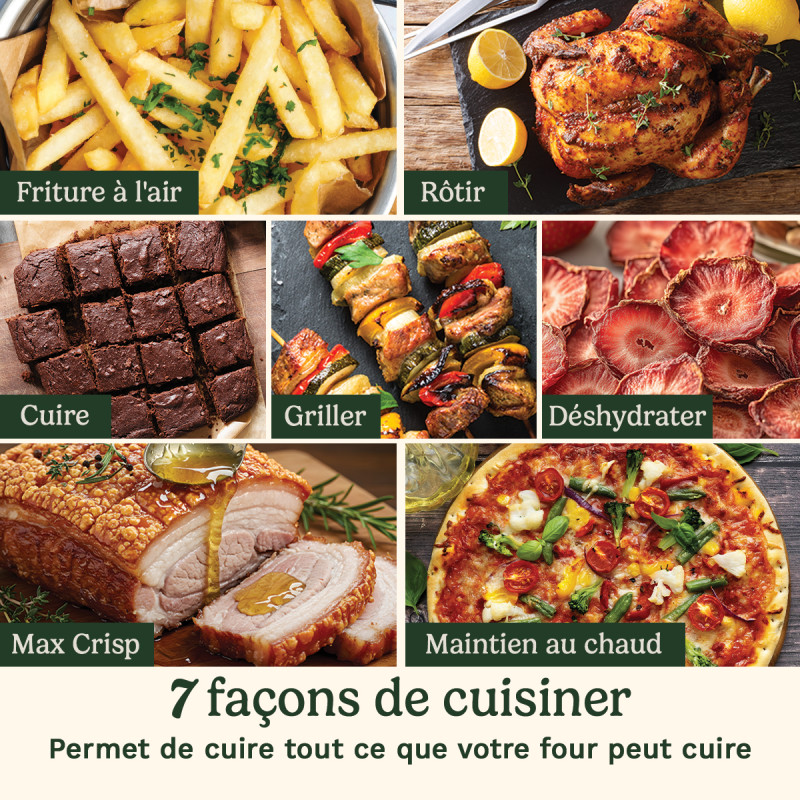 Friteuse sans huile à air chaud Compact Max 7,6L 2000W noir - CUISINART - AFS8OBLE