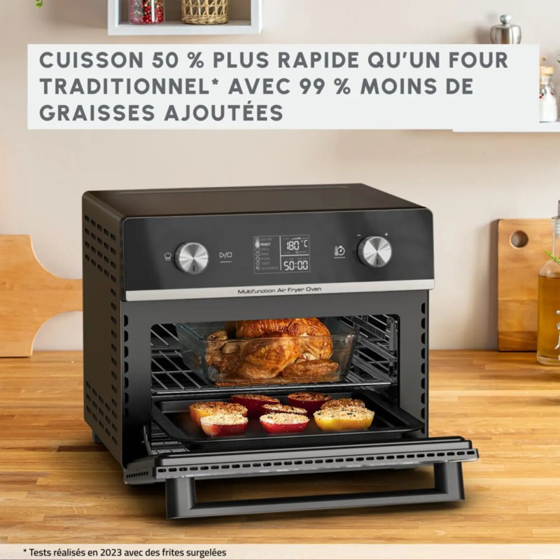 Friteuse sans huile à air chaud Easy Fry 20L noir - MOULINEX - AL6058
