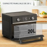 Friteuse sans huile à air chaud Easy Fry 20L noir - MOULINEX - AL6058