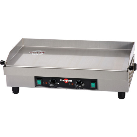 Plancha électrique 2 brûleurs 64x34cm 3600W inox - KRAMPOUZ - GGCIC4