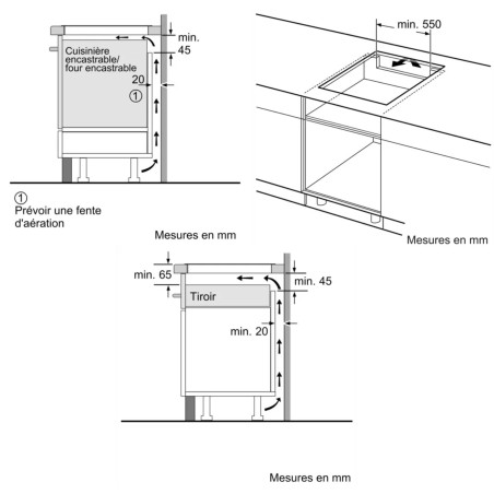 Plaque de cuisson à induction Série 4 Noir - BOSCH - PUJ611BB5E