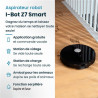 Aspirateur robot laveur Eziclean avec base aspirante 40 W Noir - EZICLEAN - I-BOT Z7 SMART