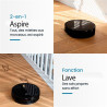 Aspirateur robot laveur Eziclean avec base aspirante 40 W Noir - EZICLEAN - I-BOT Z7 SMART