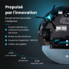 Aspirateur robot laveur Eziclean avec base aspirante 40 W Noir - EZICLEAN - I-BOT Z7 SMART