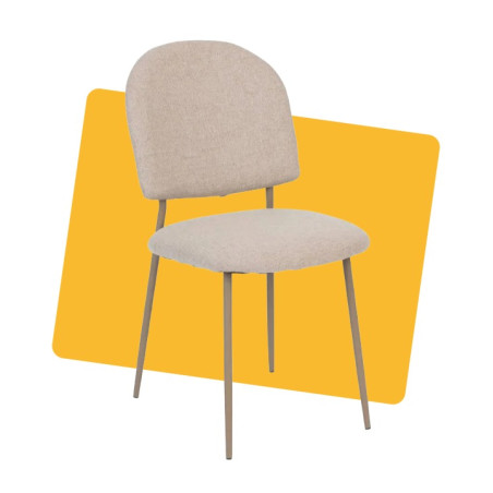 Chaise Kamili beige - ATMOSPHERA