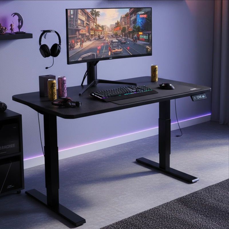 Bureau gaming Elevate assis debout - KONIX - 78449000016