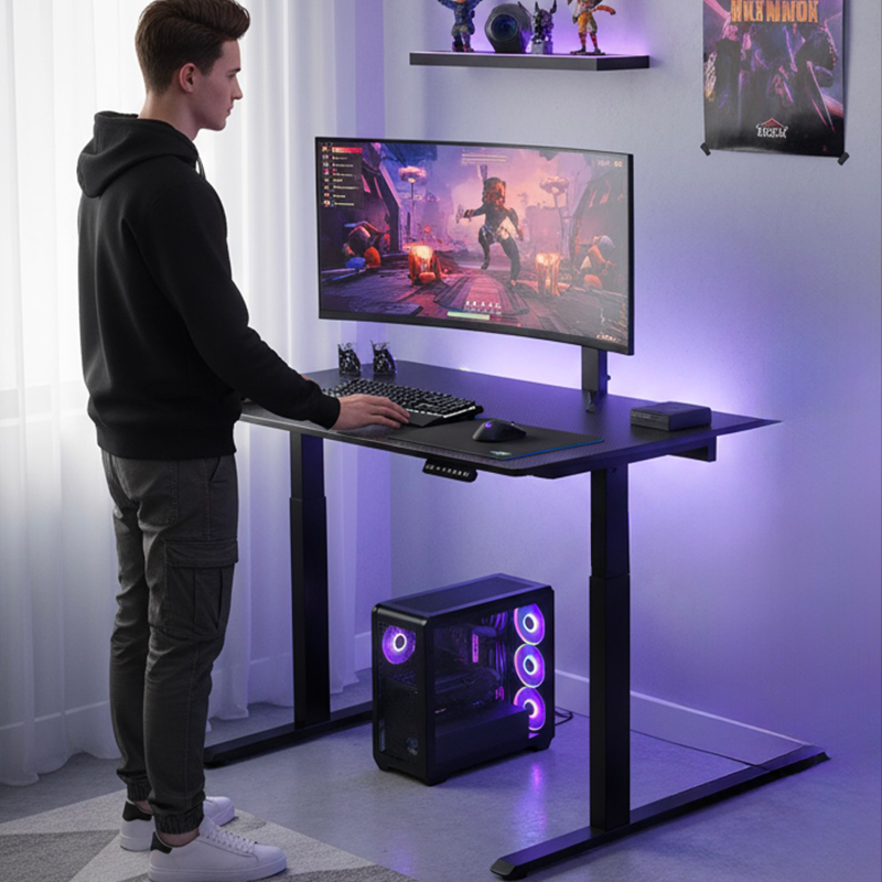 Bureau gaming Elevate assis debout - KONIX - 78449000016