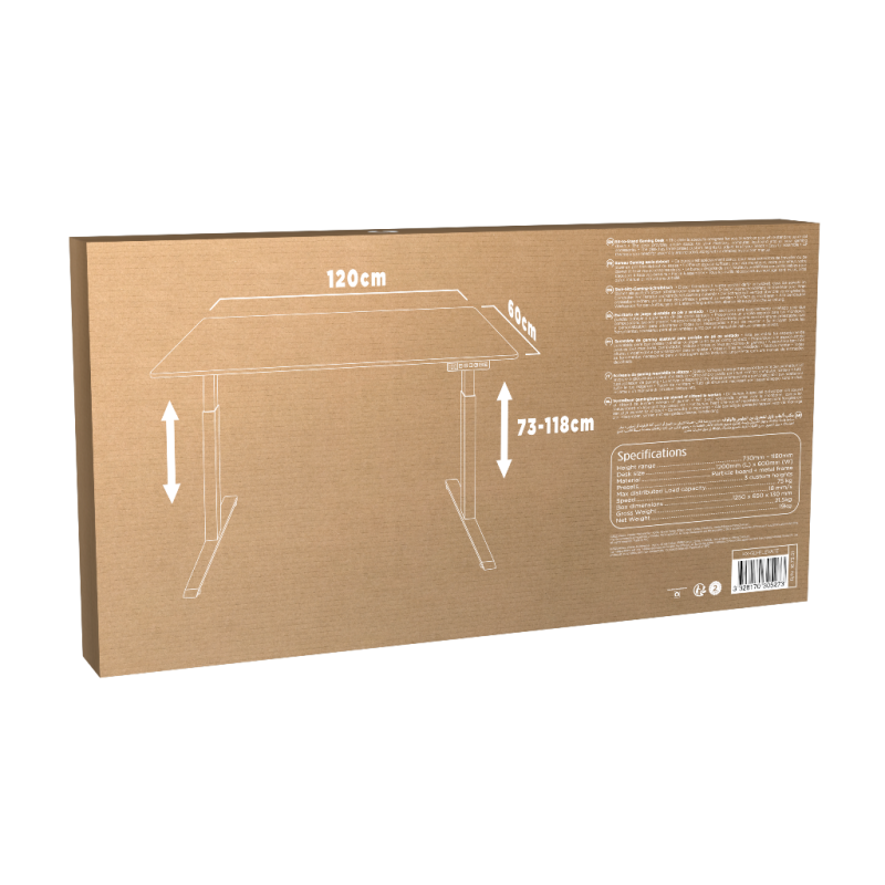 Bureau gaming Elevate assis debout - KONIX - 78449000016