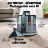Nettoyeur détacheur sans fil gris - TECHWOOD - ASPITAN8006RTECH