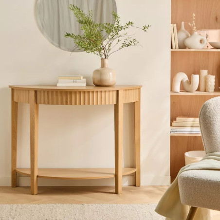 Console arrondie effet vague Bologne - CALICOSY - 14878133