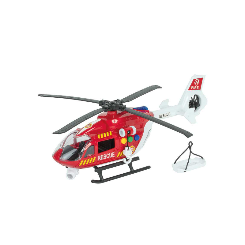 Hélicoptère de secours son et lumière 36cm - Dès 3 ans