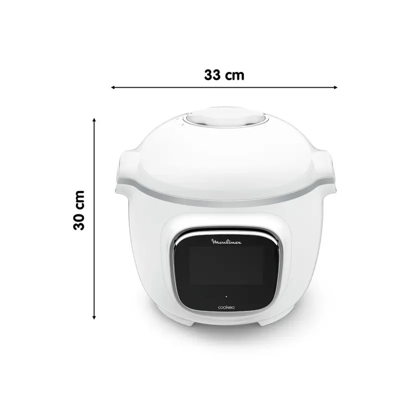 Multicuiseur intelligent Cookeo Touch 6L 1600W blanc - MOULINEX - CE901100