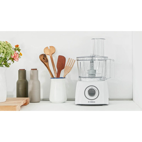 Robot culinaire multifonctions Multitalent 3 800W blanc - BOSCH - MCM3100W
