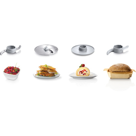 Robot culinaire multifonctions Multitalent 3 800W blanc - BOSCH - MCM3100W
