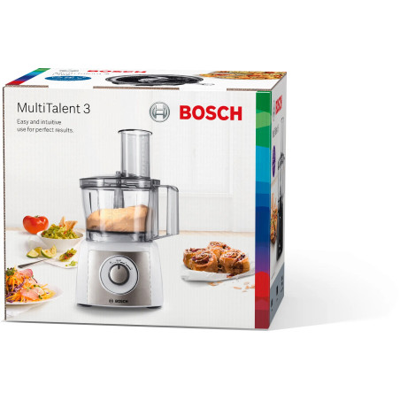 Robot culinaire multifonctions Multitalent 3 800W blanc - BOSCH - MCM3100W