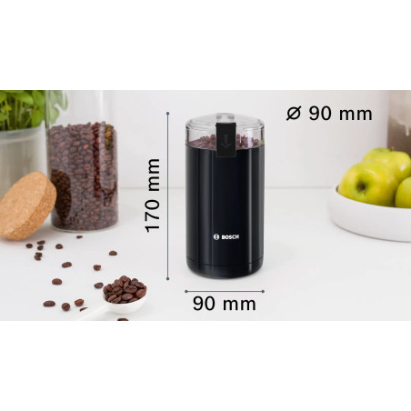 Moulin à café 180W noir - BOSCH- TSM6A013B