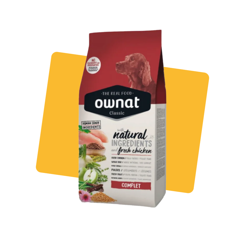 Croquette pour Chiens adultes Classique Complet poulet 20Kg - OWNAT - OCCACP068