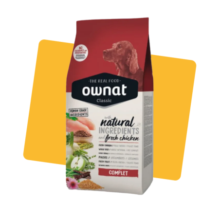 Croquette pour Chiens adultes Classique Complet poulet 20Kg - OWNAT - OCCACP068