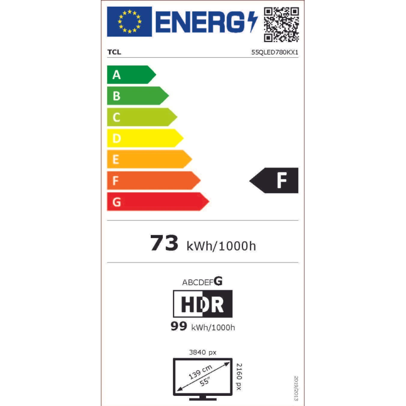 TV - QLED - TCL - 139 cm - 4K - 50Hz - Smart TV - 55QLED780K