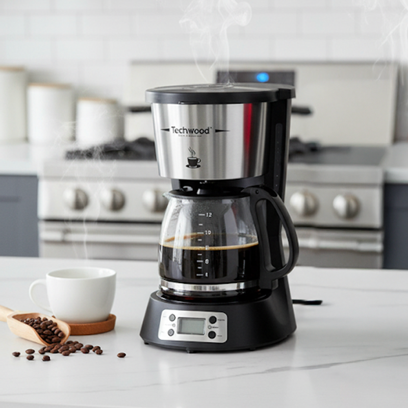 Cafetière filtre programmable 1,5L 1500W - TECHWOOD - CAFTCA1296TECH