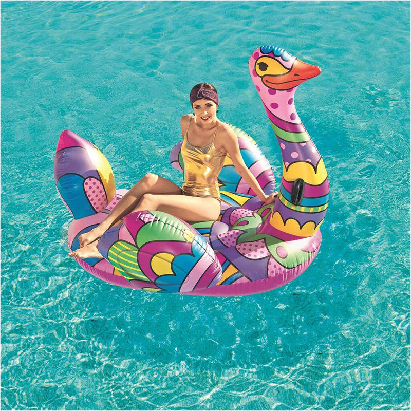Bouée chevauchable Pop Art Autruche 190 x 166 cm - BESTWAY
