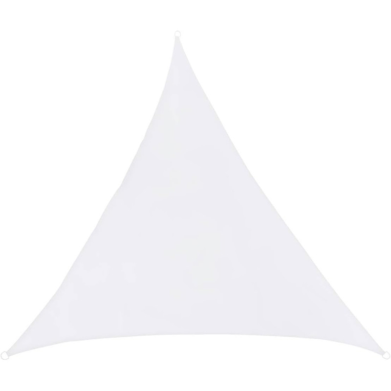 Voile d'ombrage triangulaire Curacao en polyester 22x2x2 m Blanc - HESPERIDE