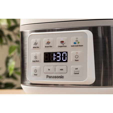 Cuiseur à riz et vapeur 4L 770W blanc - PANASONIC - SR-DA152WXE
