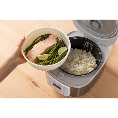 Cuiseur à riz et vapeur 4L 770W blanc - PANASONIC - SR-DA152WXE