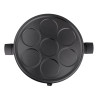 Crêpière électrique 2 plaques amovibles 1350W noir/rouge - BRANDT - CR1350